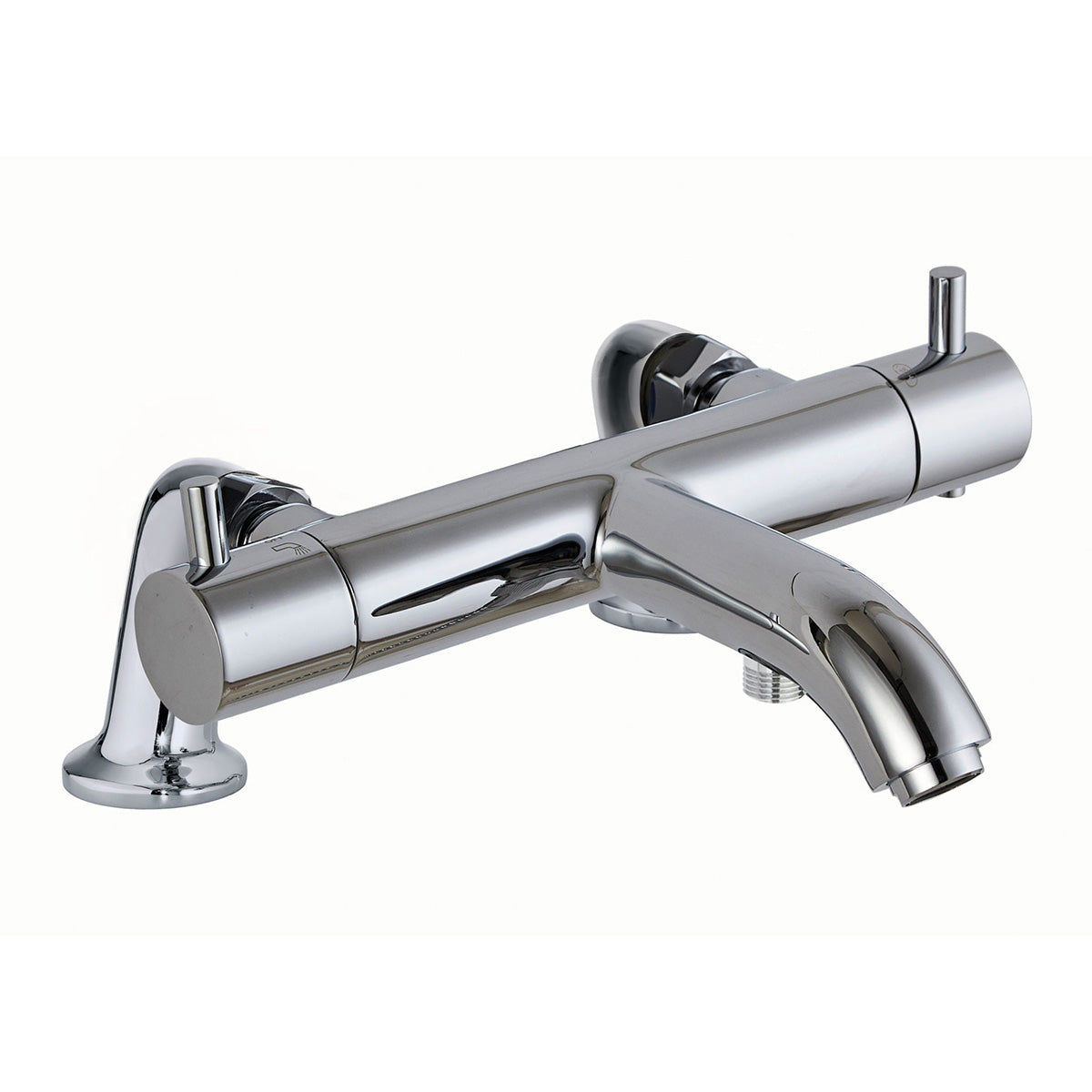 Florence Thermostatic Bath and Shower Mixer, Deck Mounted