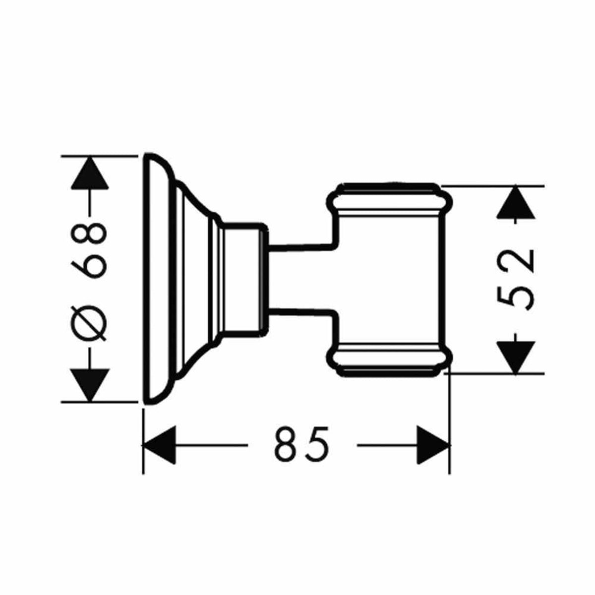 AXOR Montreux Wall Support for Secure Hand Shower Placement