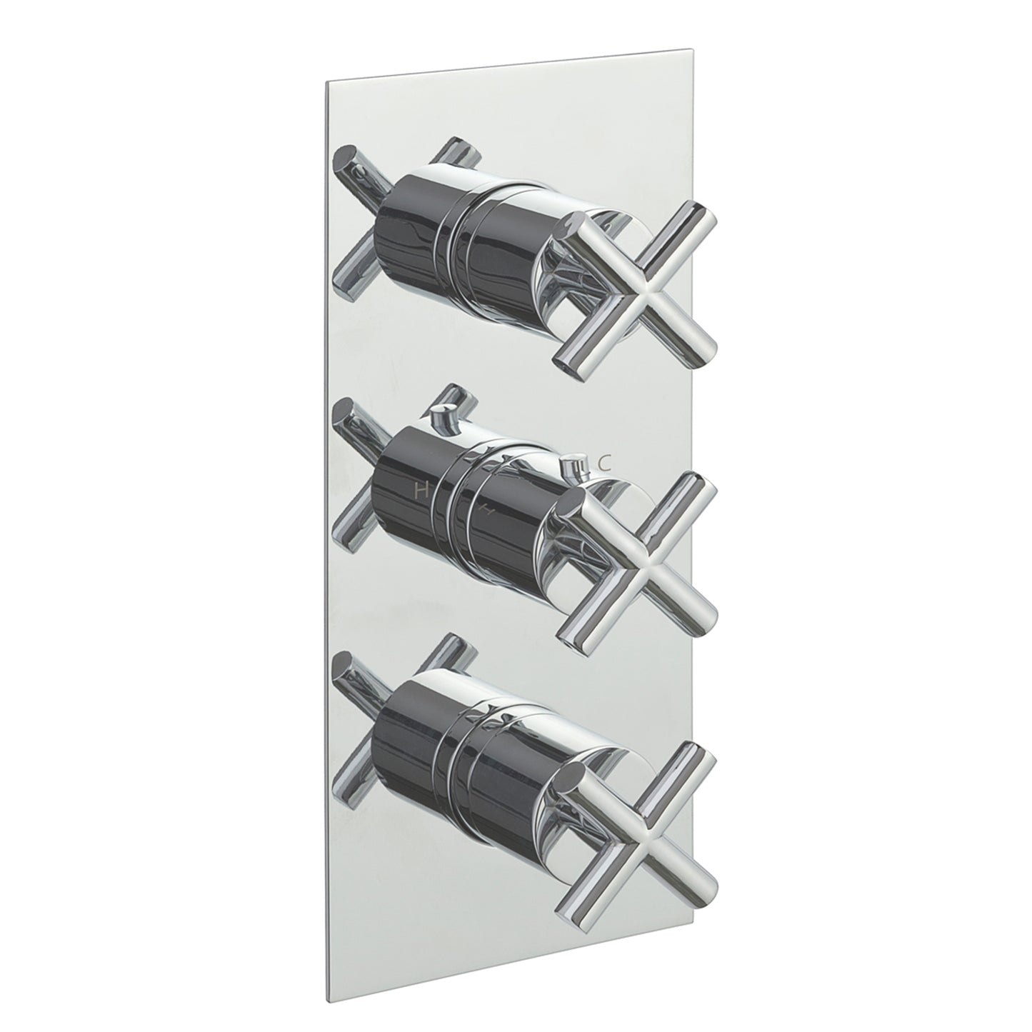 Just Taps 16691A Solex Thermo Conc 3 Outlet Shower Valve, Vert