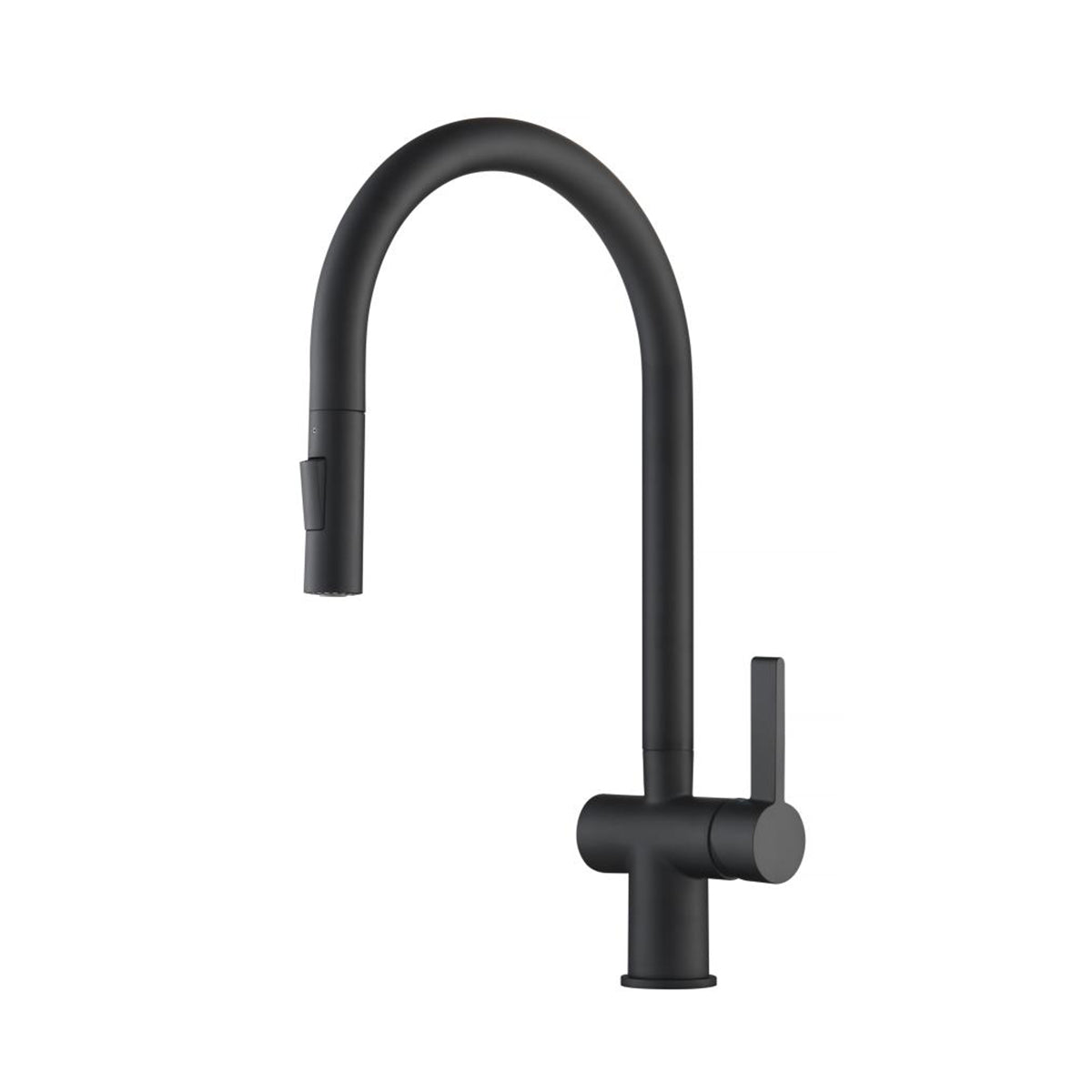 Luxe81 VOS Matt Black Single Lever Pull Out Sink Mixer