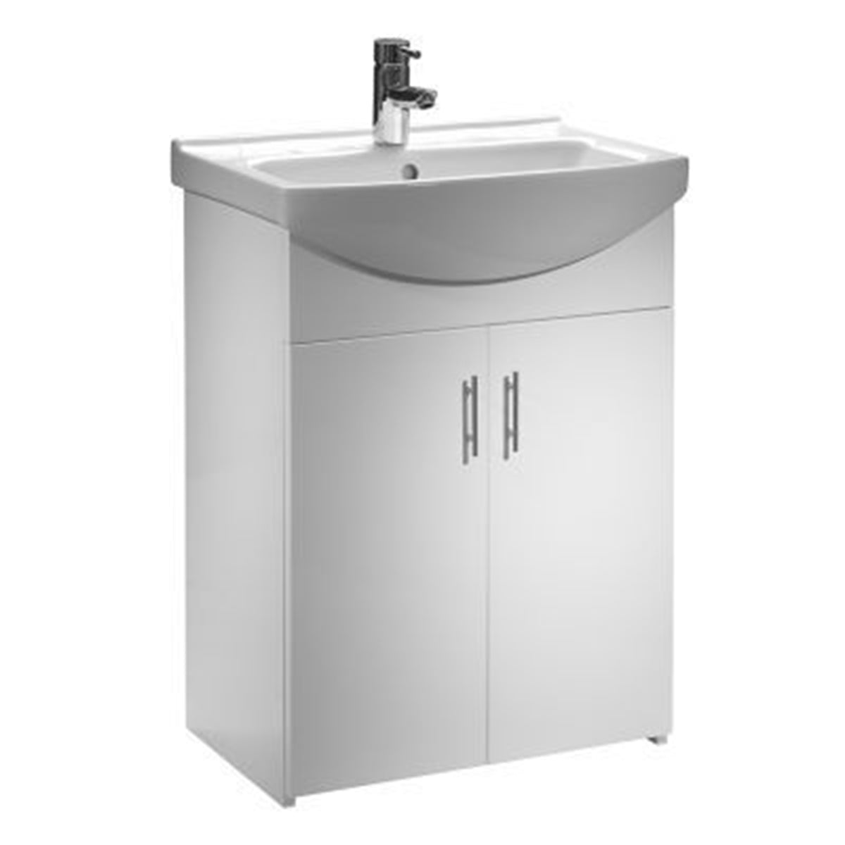 Tavistock Opal Freestanding Bathroom Unit - 560mm - Gloss White ONLY