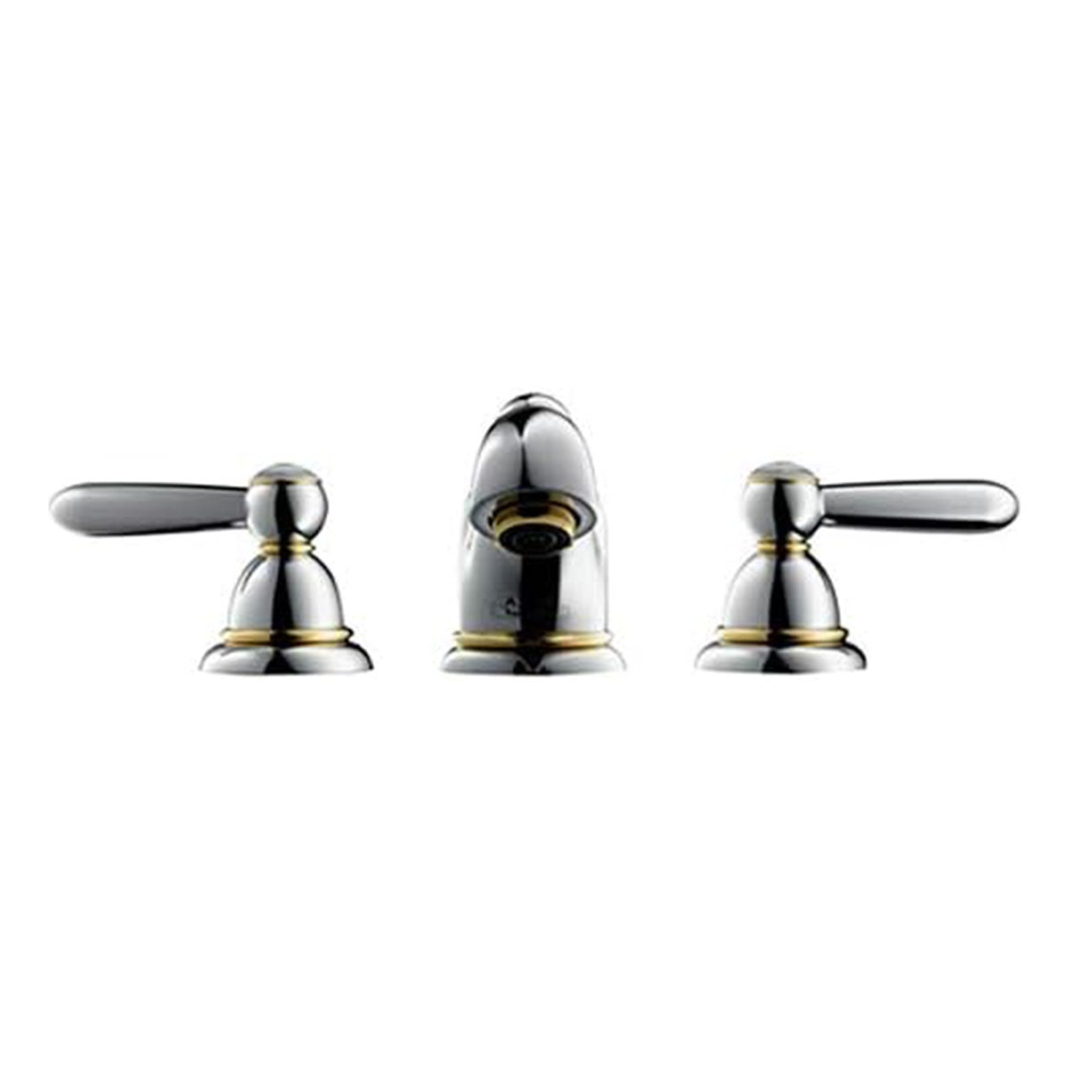 Hansgrohe 3-hole washbasin mixer Axor Carlton chrome with lever handles 17135000
