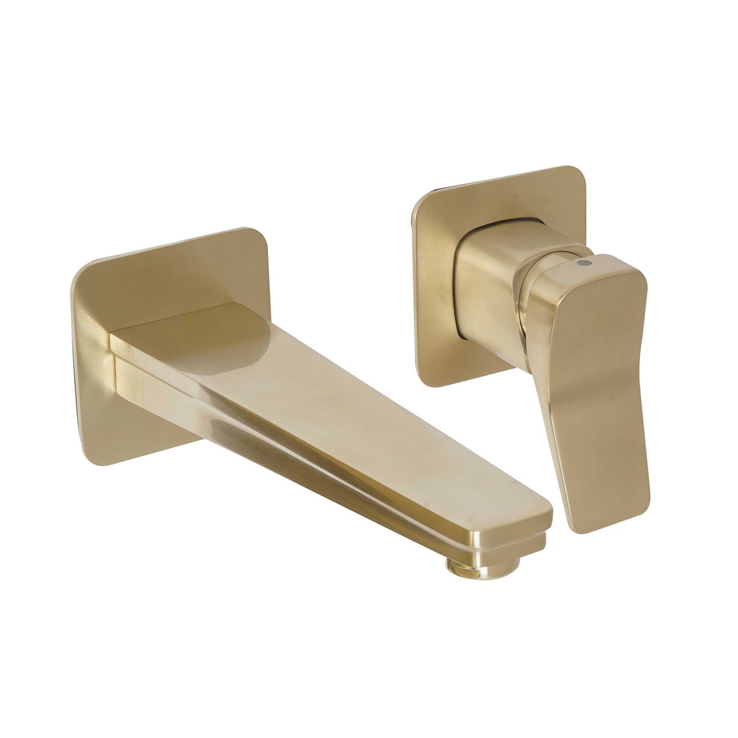 Just Taps HIX Single Lever Wall Mounted Basin Mixer – Brushed Brass 33273BBR