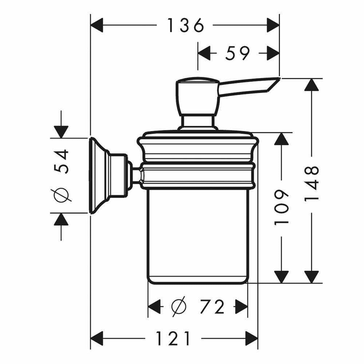 AXOR Montreux Soap Dispenser for Convenient and Hygienic Use