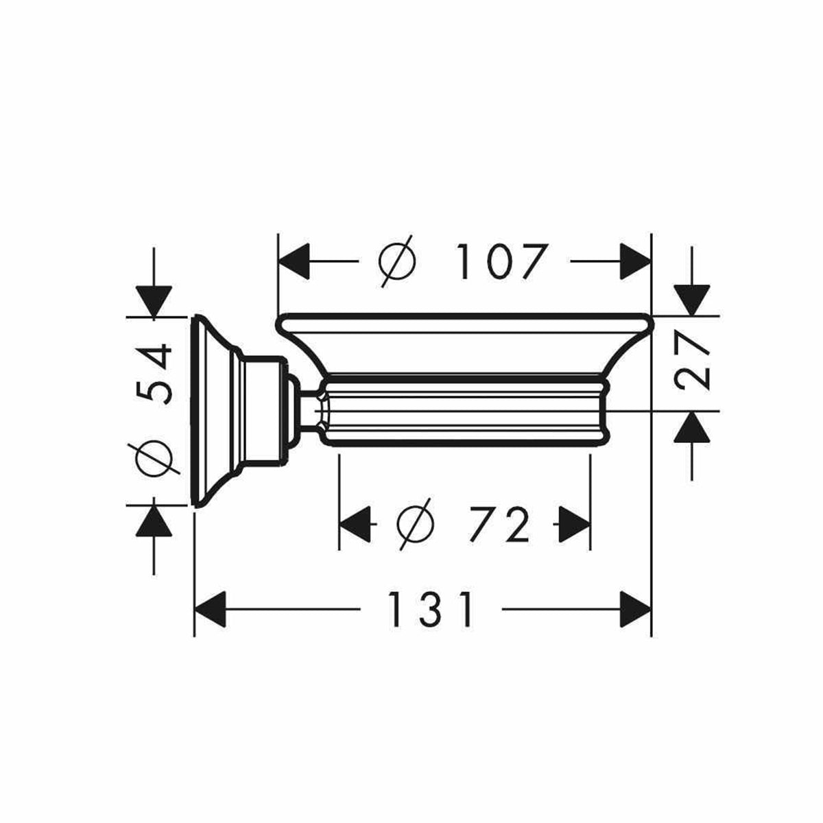AXOR Montreux Soap Dish for Organised Soap Storage