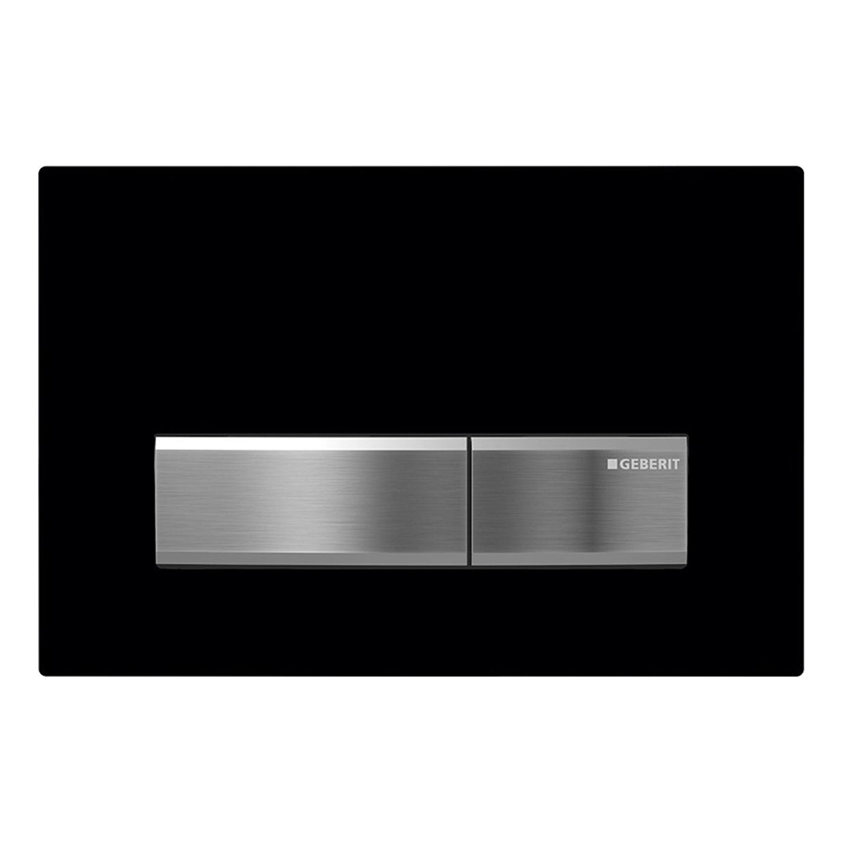 115.788.DW.5 Sigma50 Toilet Dual Flush Actuator, Black Glass