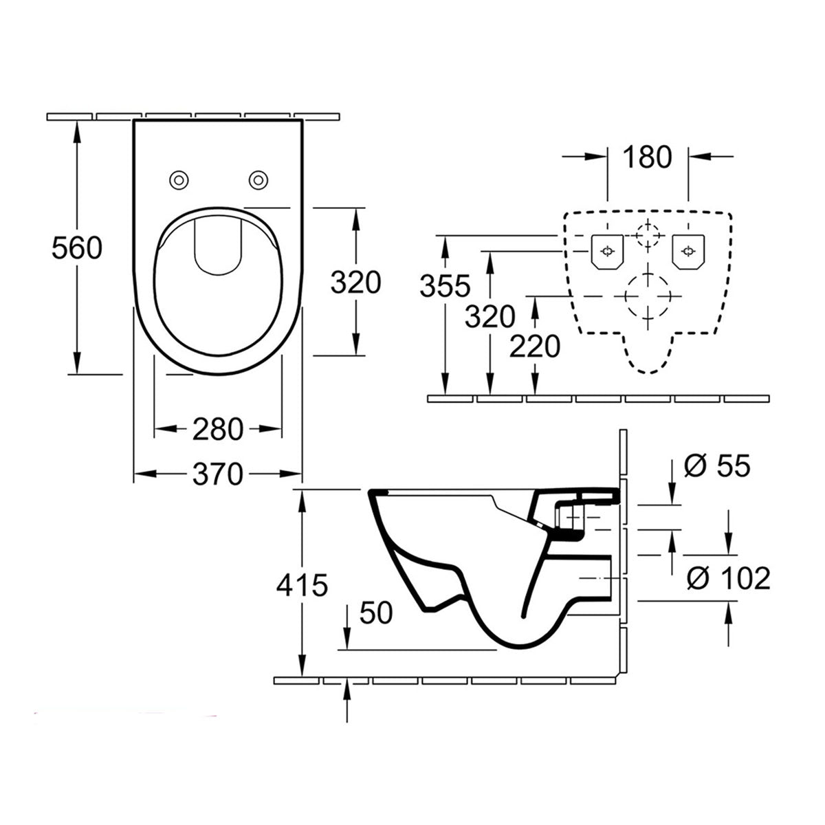 Villeroy 5614R2R1 And Boch Subway 2.0 Wall Hung WC Pan Pack