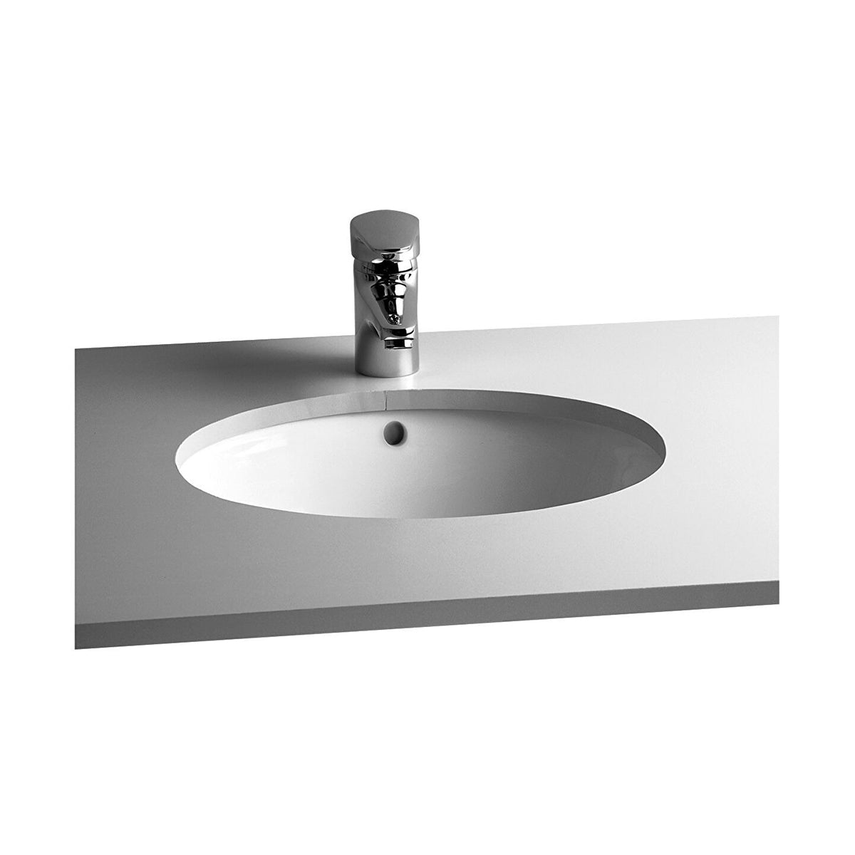 Vitra 6039B003-0012 S20 Undercounter Basin 42cm Oval 0th - White Only
