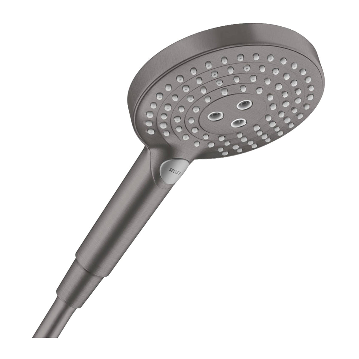 Hansgrohe 26530340 Raindance Select S 120 3 Jet Brushed Black Chrome Hand shower, 3 Strahlarten