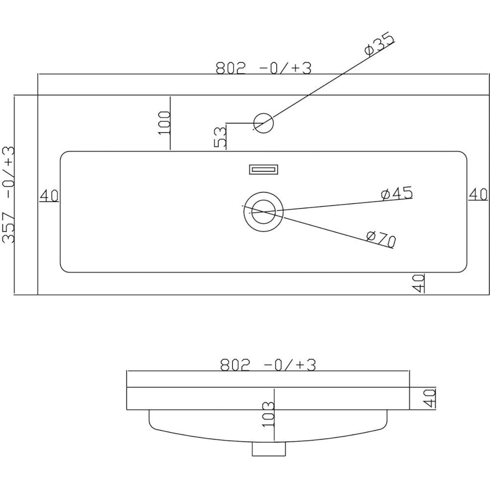 Luxe81 Muro Wall Hung Vanity Unit