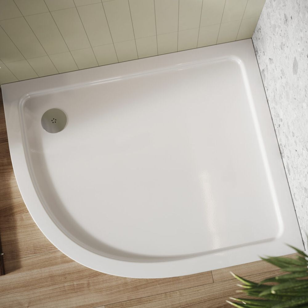 Luxe81 Offset Quadrant Stone Resin Shower Tray