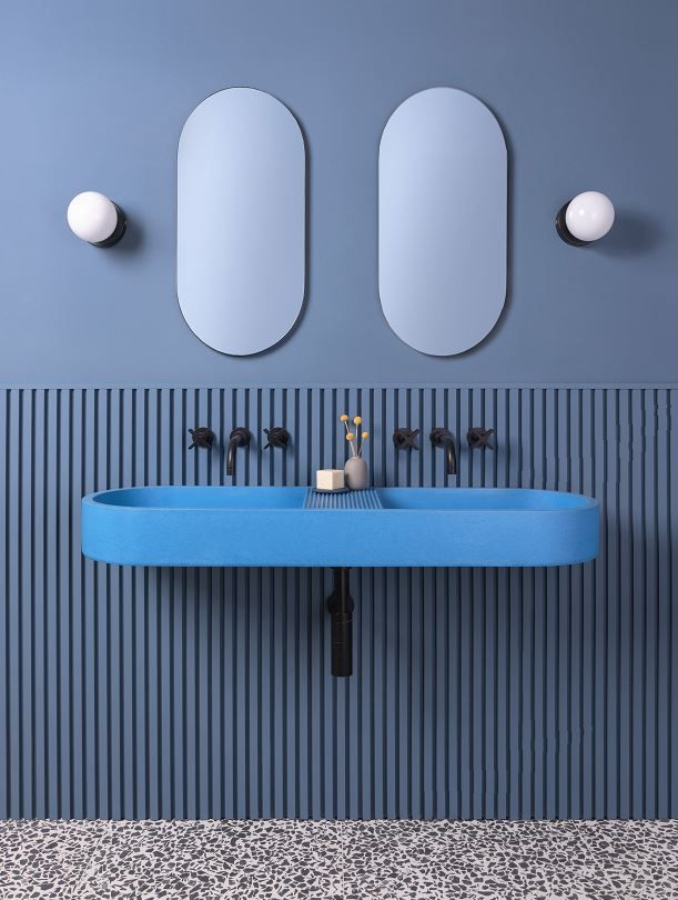 Luxe81 Aura Double Basin 1200mm x 400mm (choose colour)