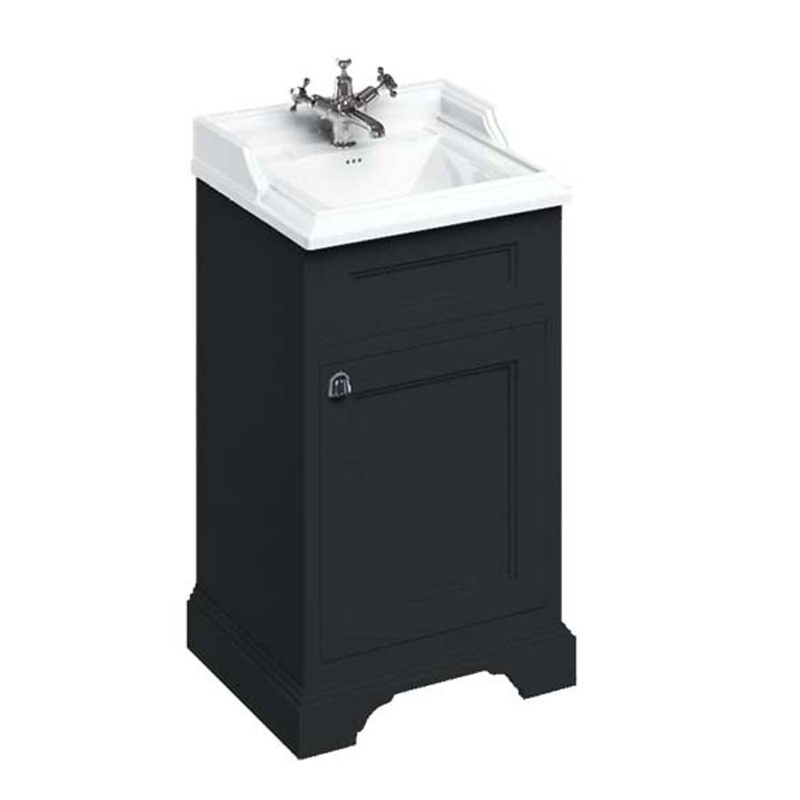 Burlington Bathrooms Freestanding 50cm Basin Unit with Door