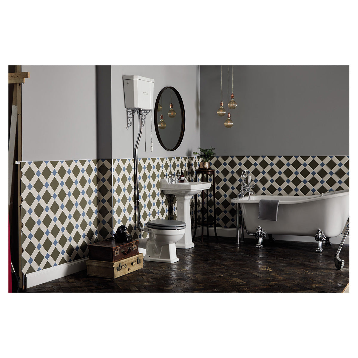 Bayswater Fitzroy 515mm White Comfort Height WC Pan With High Cistern BAYC019