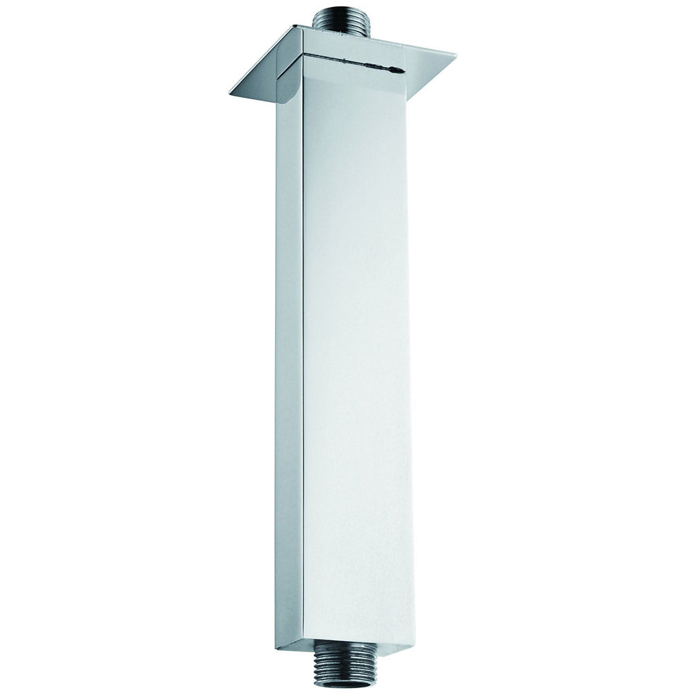 Luxe81 120mm Square Chrome Wall Mounted Shower Ceiling Arm