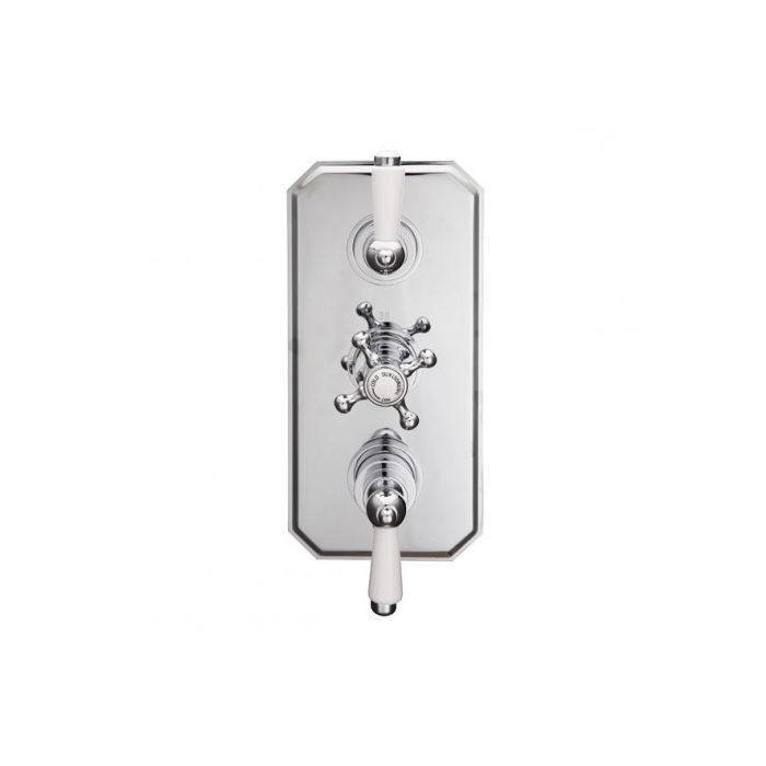 Luxe81 BDC Traditional Chrome Two Outlet Shower Thermostatic Mixing Valve