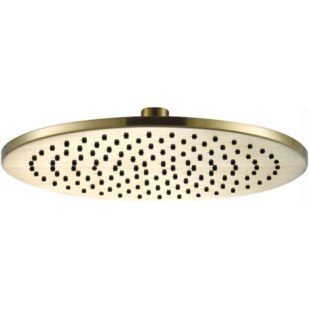 Luxe81 Round Shower Head 250mm Brushed Brass