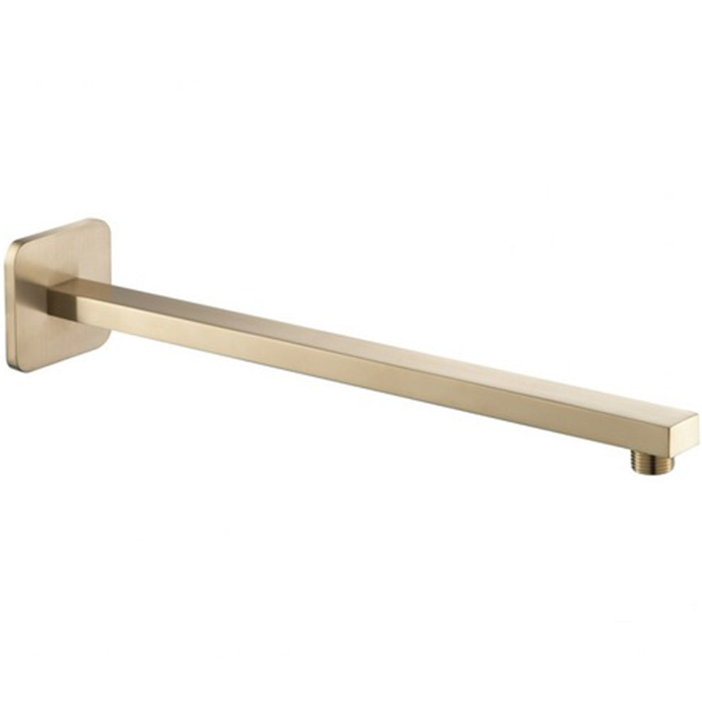 Luxe81 Hix Brushed Brass Wall Mounted 380mm Shower