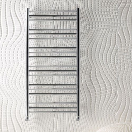 Luxe81 600 X 400mm Round Chrome Heated Towel Rail