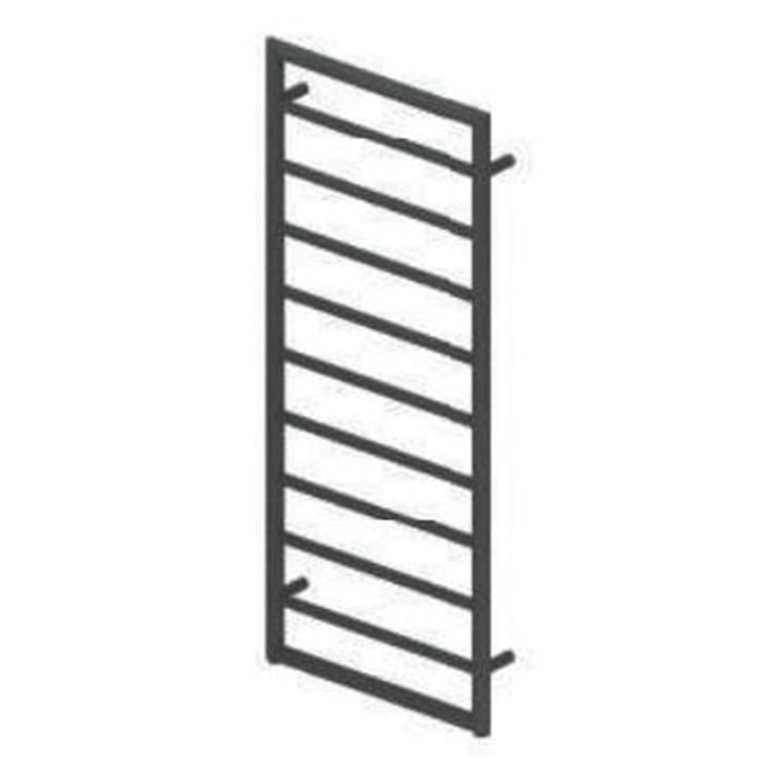 Luxe81 1200 X 500mm Mitre Designer Anthracite Heated Towel Rail