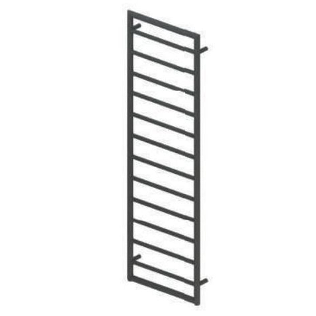Luxe81 1200X600mm Mitre Designer Matt Anthracite Heated Towel Rail