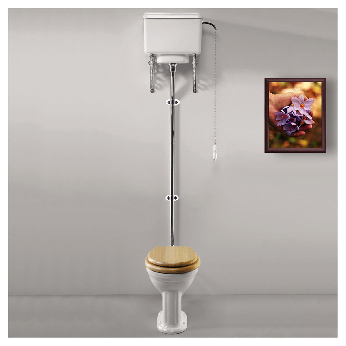 Silverdale Belgravia High Level WC Pan BECLOHL6WHI