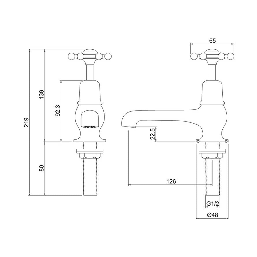 Burlington Birkenhead BI2 Basin Tap 5"