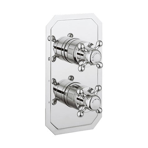 Crosswater Belgravia Single Outlet 2 Handle Concealed Thermostatic Shower Valve