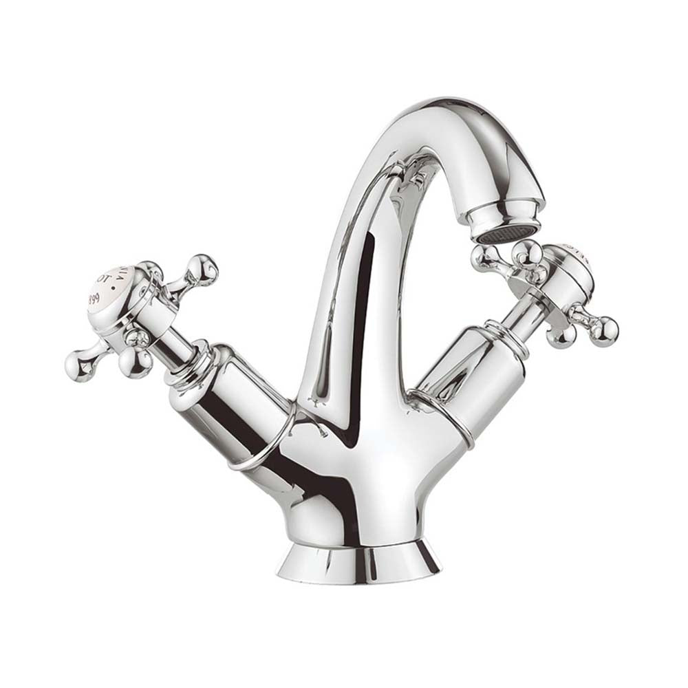 Crosswater Belgravia Crosshead Highneck Basin Monobloc (without pop-up waste)