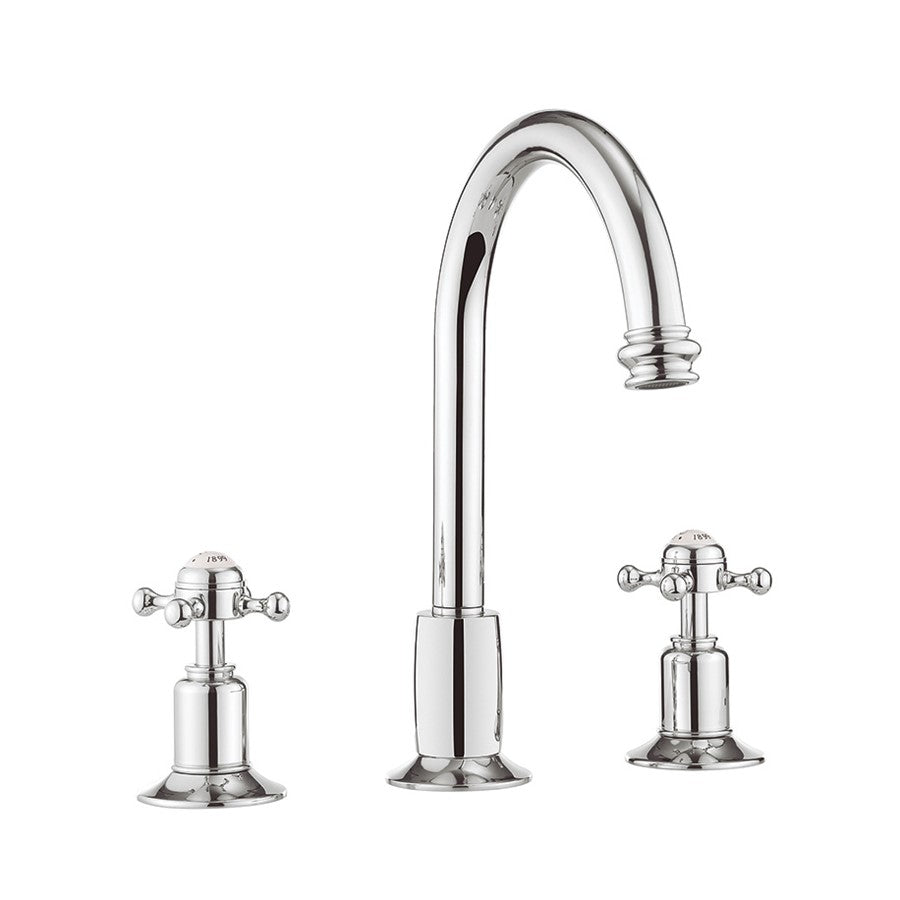 Crosswater Belgravia Crosshead Basin 3 Hole Set