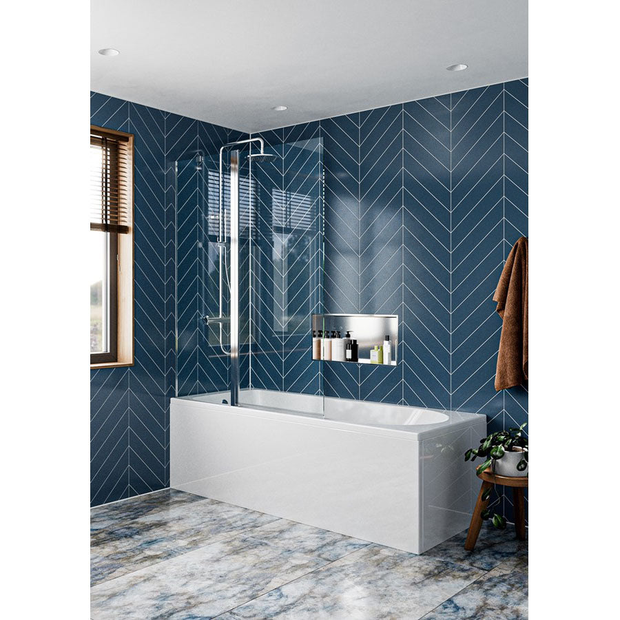 Crosswater Clear 6 Double Bath Screen