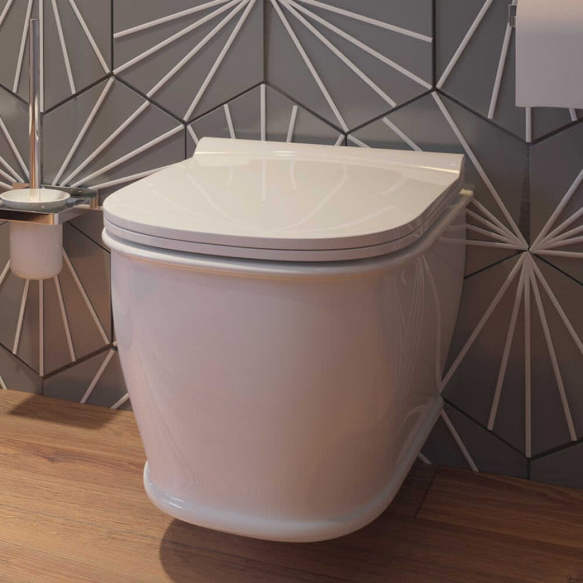 IMEX Liberty 520mm White Rimless Wall Hung WC CH10150R