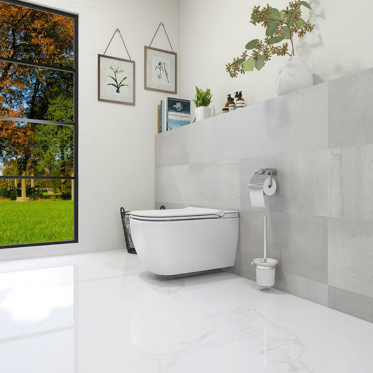 IMEX Essence Wall Hung Rimless Smart WC Pan – 370 x 595mm BIQR6WHPAN