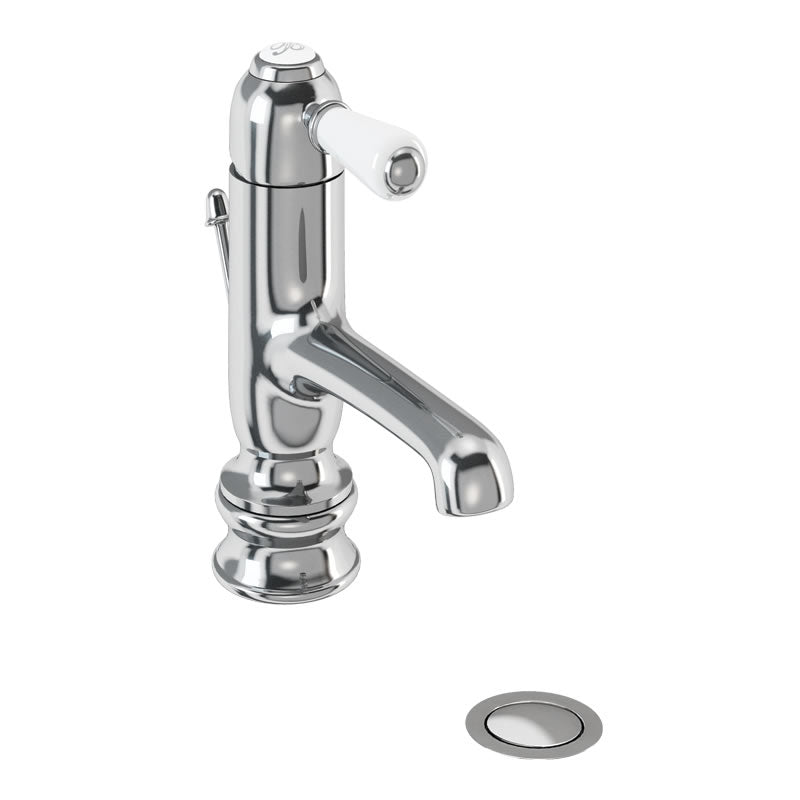 Burlington Chelsea Regent Straight Basin Mono Tap with Pop-up Waste