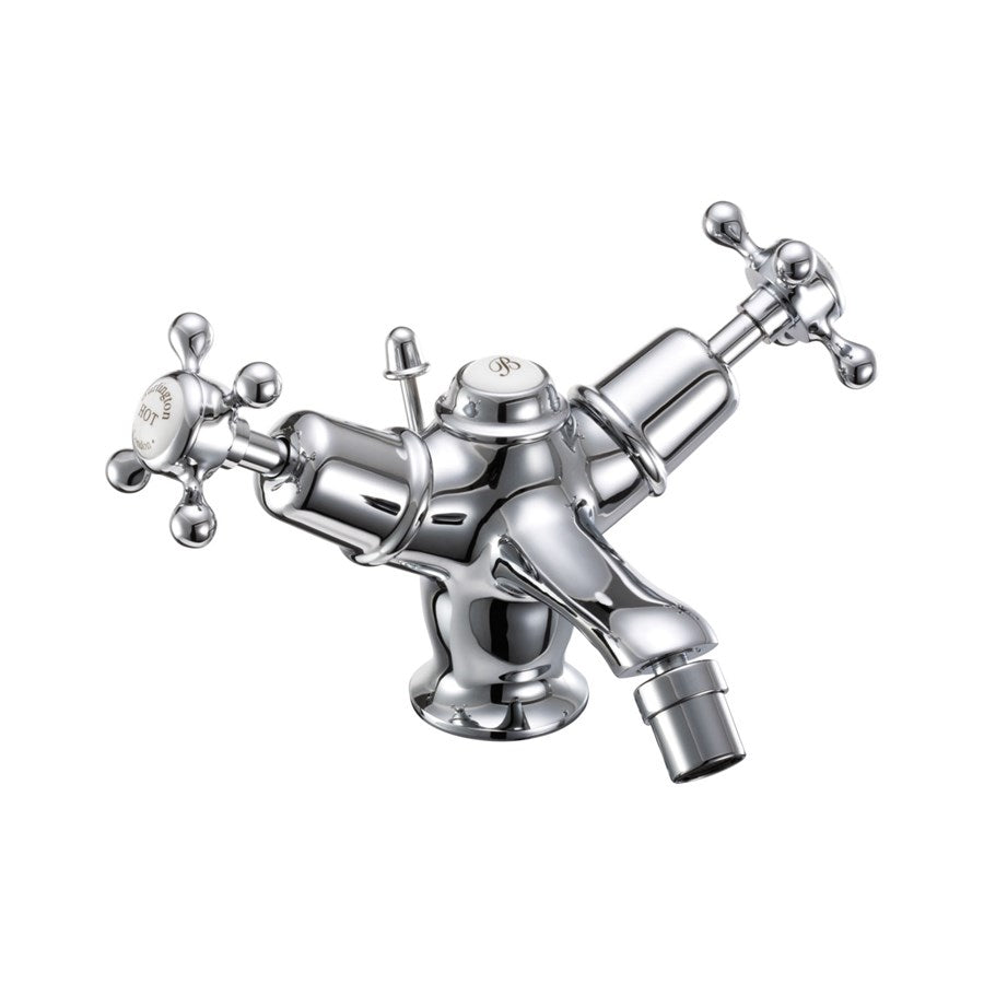 Burlington Claremont CL13 Bidet Mixer with Pop-up Waste