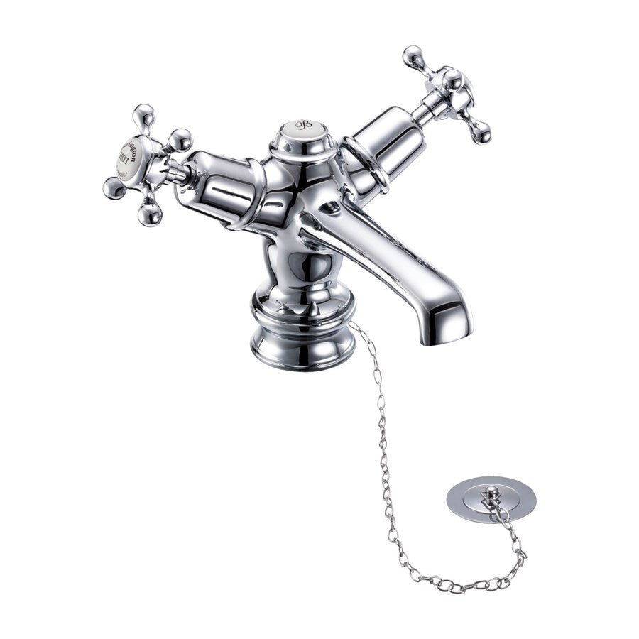 Burlington Claremont CLR5_QT Regent Basin Mixer with Plug & Chain Waste
