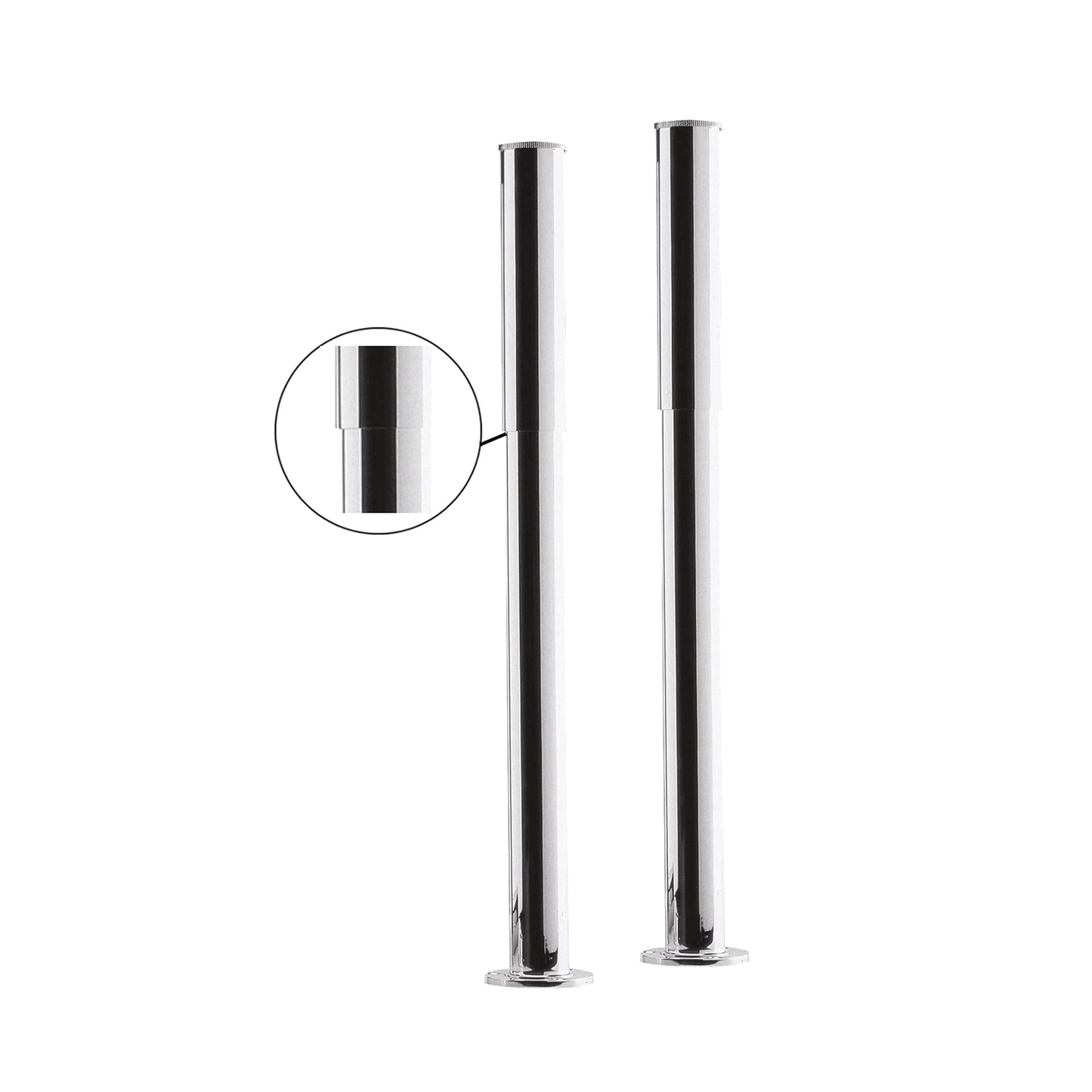 BC Designs CTW910 Standpipes with Traditional Bath Legs and Adjustable Shrouds