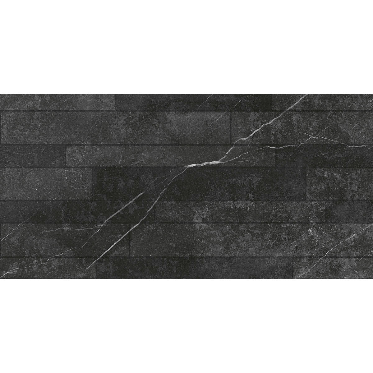 Luxe81 Canyon Decor Black Tile 295x595x9.4mm COCANDEC2959BL