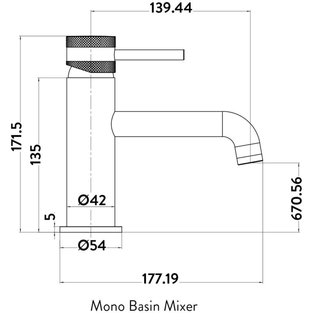 Luxe81 Core Mono Basin Mixer Tap
