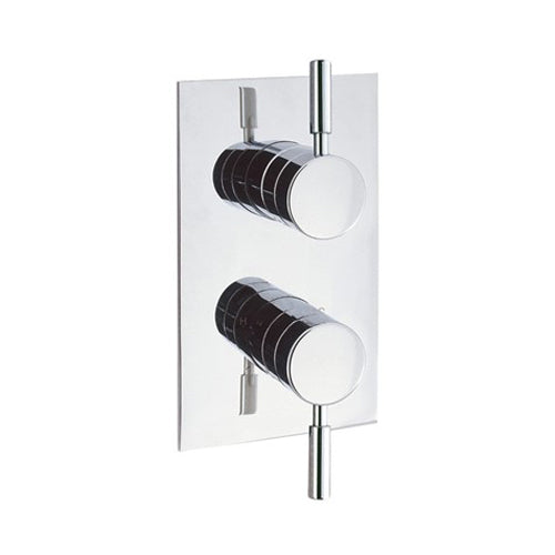 Crosswater Design 2 Outlet 2 Handle Concealed Thermostatic Shower