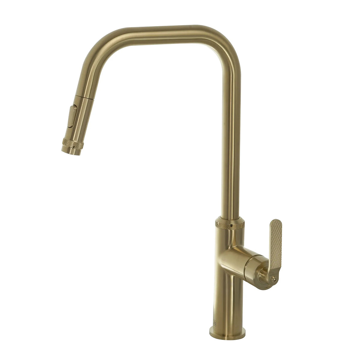 Luxe81 Decor Brushed Brass Single Lever Pull Out Sink Mixer
