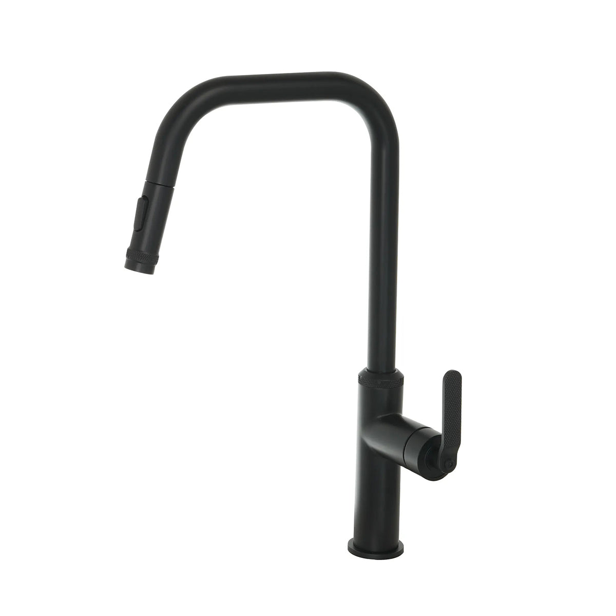 Luxe81 Decor Matt Black Single Lever Pull Out Sink Mixer
