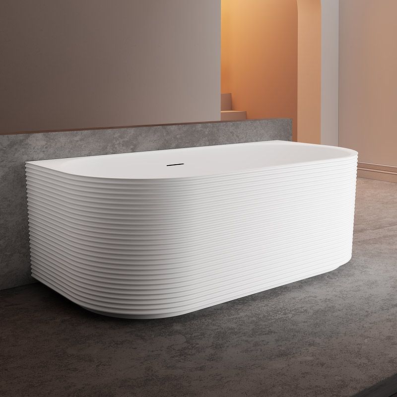 Luxe81 Derby 1700mm Back To Wall freestanding Matt Acrylic Bath