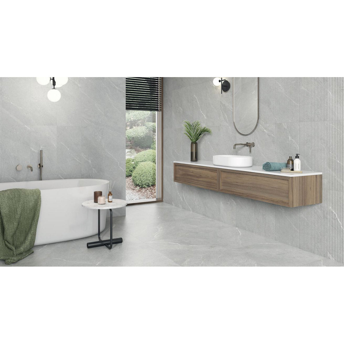 Luxe81 Delta Ash Decor Tile 295x595x10mm CODELD2959A