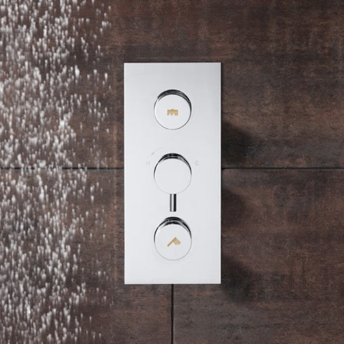 Crosswater Dial Kai Lever Trim Thermostatic Shower Valve with 2 Way Diverter