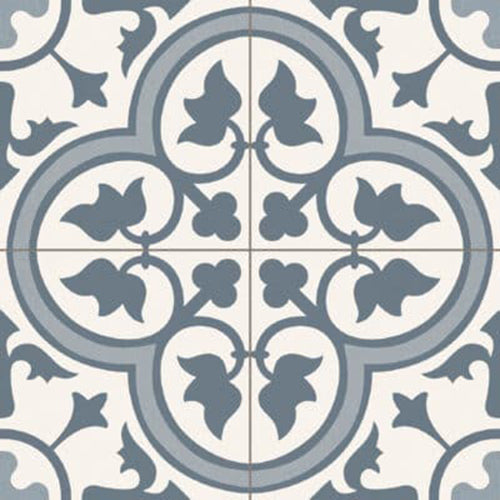 Luxe81 Tradition Dover Blue Tile 450x450x9mm PRTRA45DB