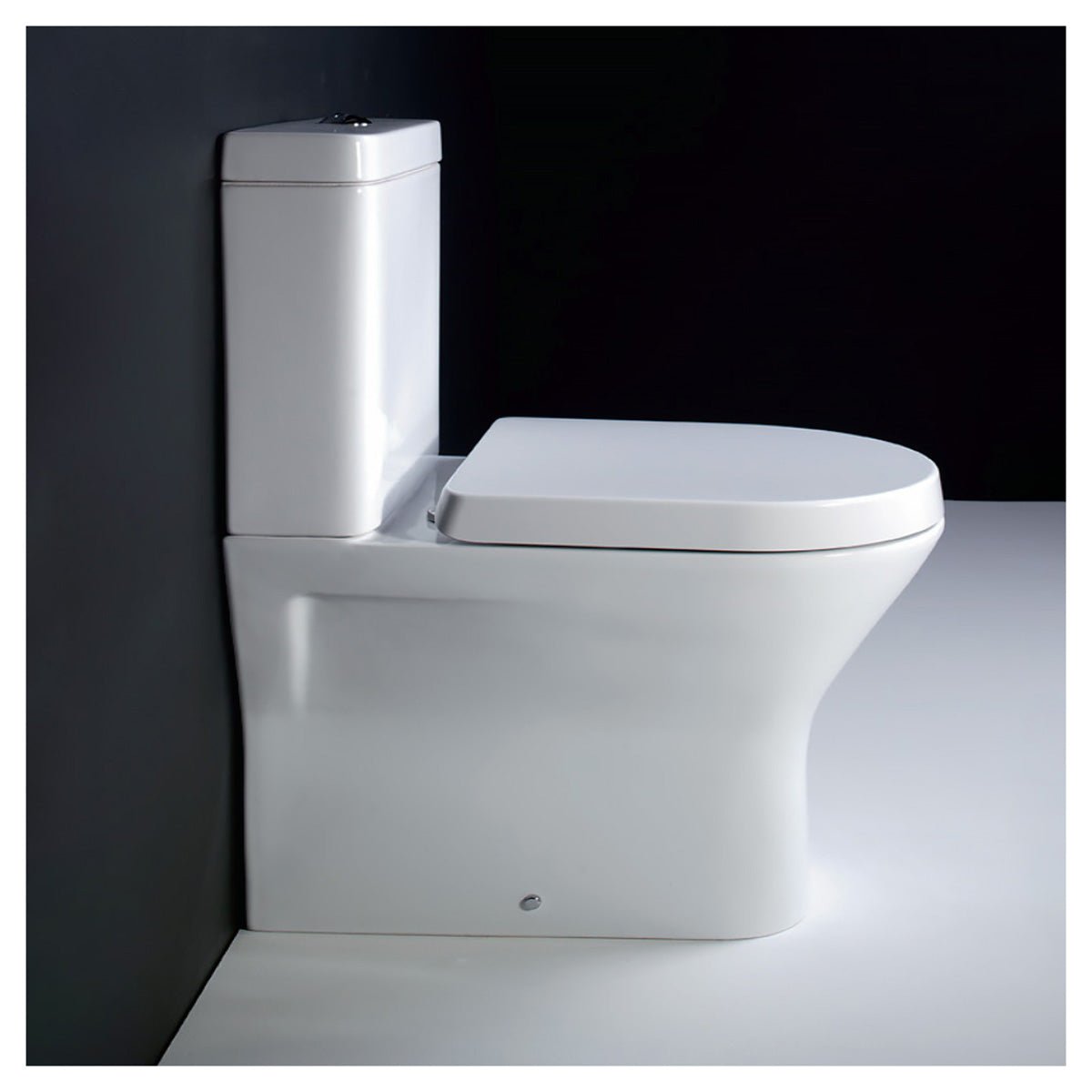 Essential IVY White Close Coupled Back To Wall Pan With Cistern And Seat EC7022