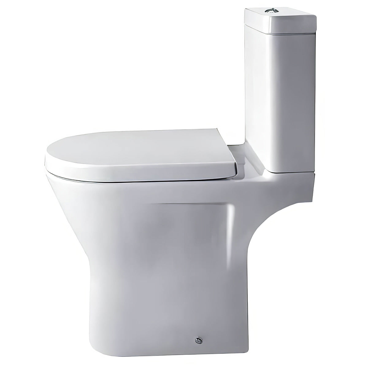 Essential IVY Comfort Height White Close Coupled WC Pan With Cistern And Seat EC7027