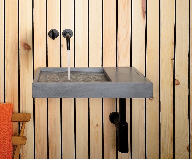 Luxe81 Flor 700 x 350mm Rectangular Right-Hand Basin