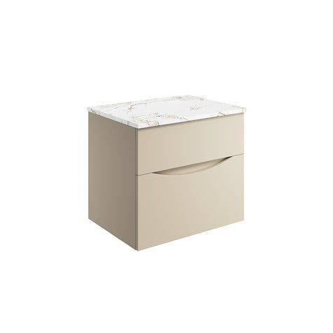Crosswater Glide II 600 Unit with Gold Vein Estatuario Worktop